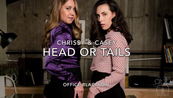 Head or Tail - Office Black-mail Starring Casey Calvert and Chrissy Marie - 1080p