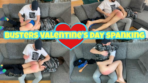 Busters Valentine’s Day spanking