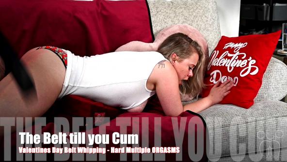 Belt till you Cum - Hard Belt Whipping - Multiple Orgasms - 1080p