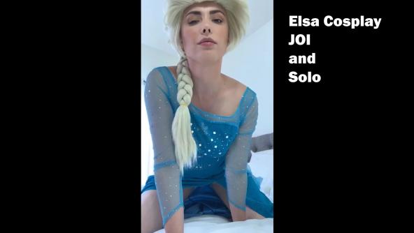 elsa cosplay joi and solo