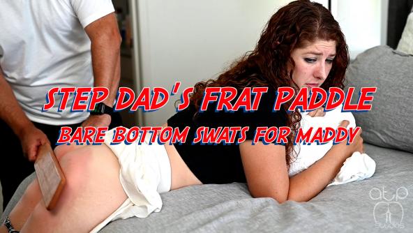 Step-Dad’s Frat Paddle -Bare Bottom Swats for Maddy - 1080p