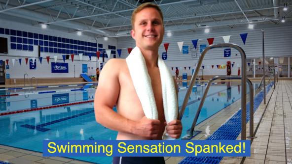 Swimming Sensation Spanked! Featuring Nathan 