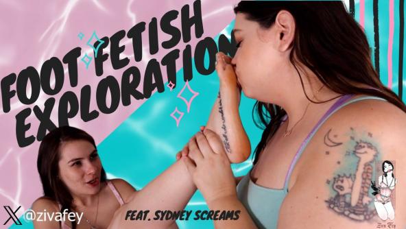 4K/ Ziva Fey - Foot Fetish Exploration With Sydney Screams!