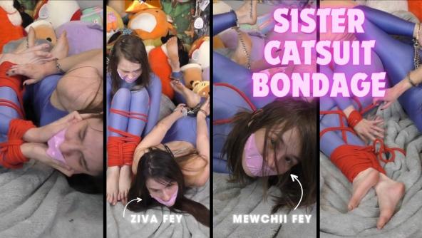 HD/ Fey Sisters Cam Show Struggle Bondage Reward