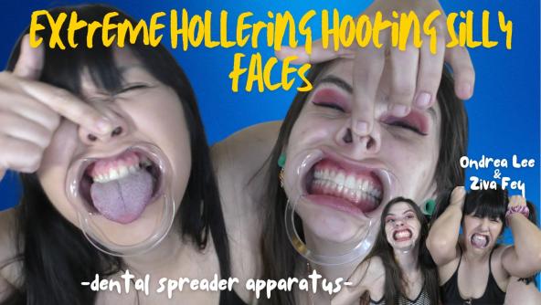 HD/ Ziva Fey - Extreme Hollering Hooting Silly Faces with Ondrea Lee