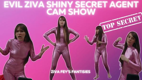 4K/ Ziva Fey - Evil Ziva Shiny Secret Agent Cam Show