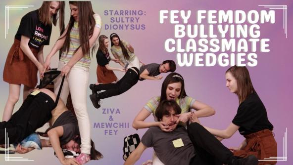 4K/ Ziva Fey - Fey FemDom Bullying Classmate Wedgies