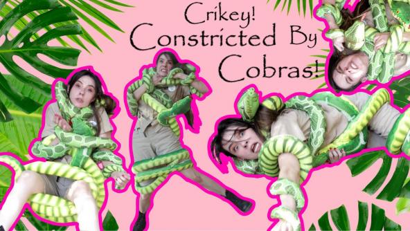 4K/ Ziva Fey - Crikey! Constricted by Cobras!!