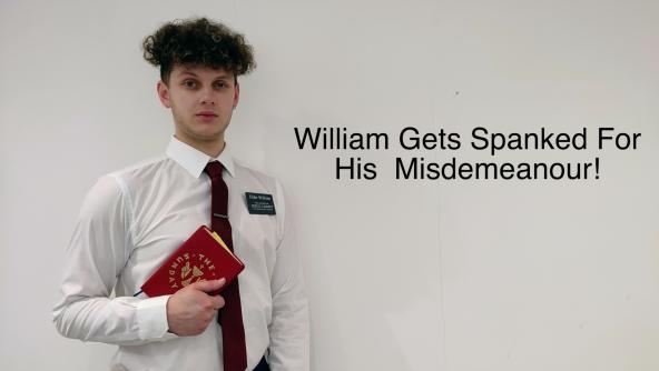 William Gets Spanked For His Misdemeanour! 