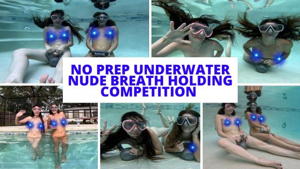 4K/ Ziva Fey - Princess Nathalia - No Prep Underwater Nude Breath Holding Competition