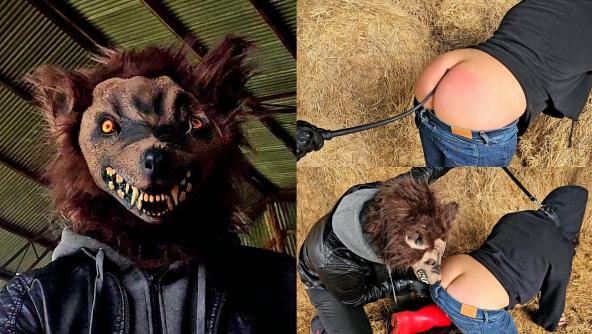 Coco's worthless buttcrack teased and tormented by the crack wolf