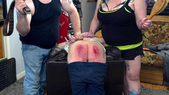 Chase RD belted by step-mom and step-dad 