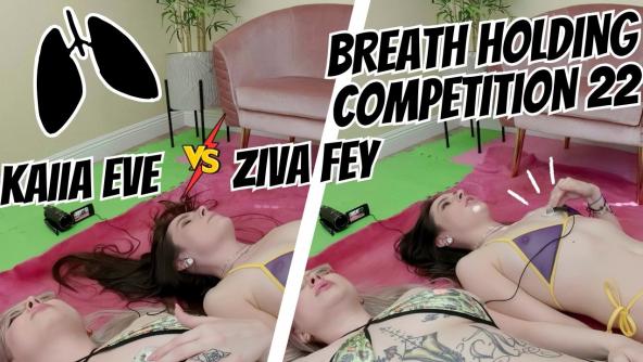 4K/ Ziva Fey - Breath Holding Competition 22 With Kaiia Eve