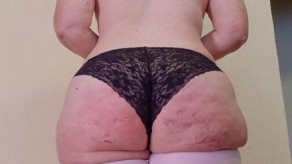 Black Lace Spanking