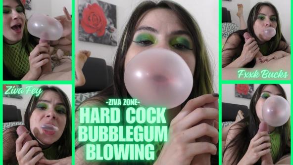 4K/ Ziva Fey - Hard Cock Bubblegum Blowing