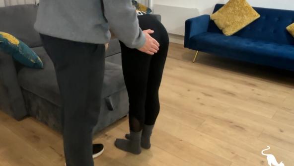 An Exercise in Motivation – Kinia discovers the penalty for missing a gym session. In part 1 she is made to bend over for a hand spanking before being