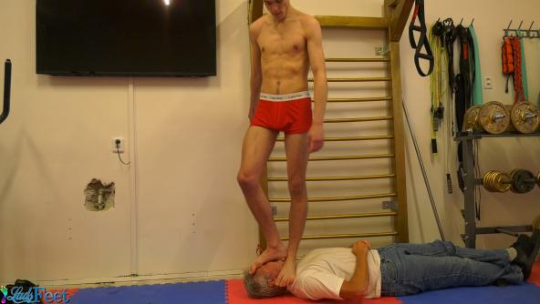 Milos Slave Trampling In The Gym 4K Part 2